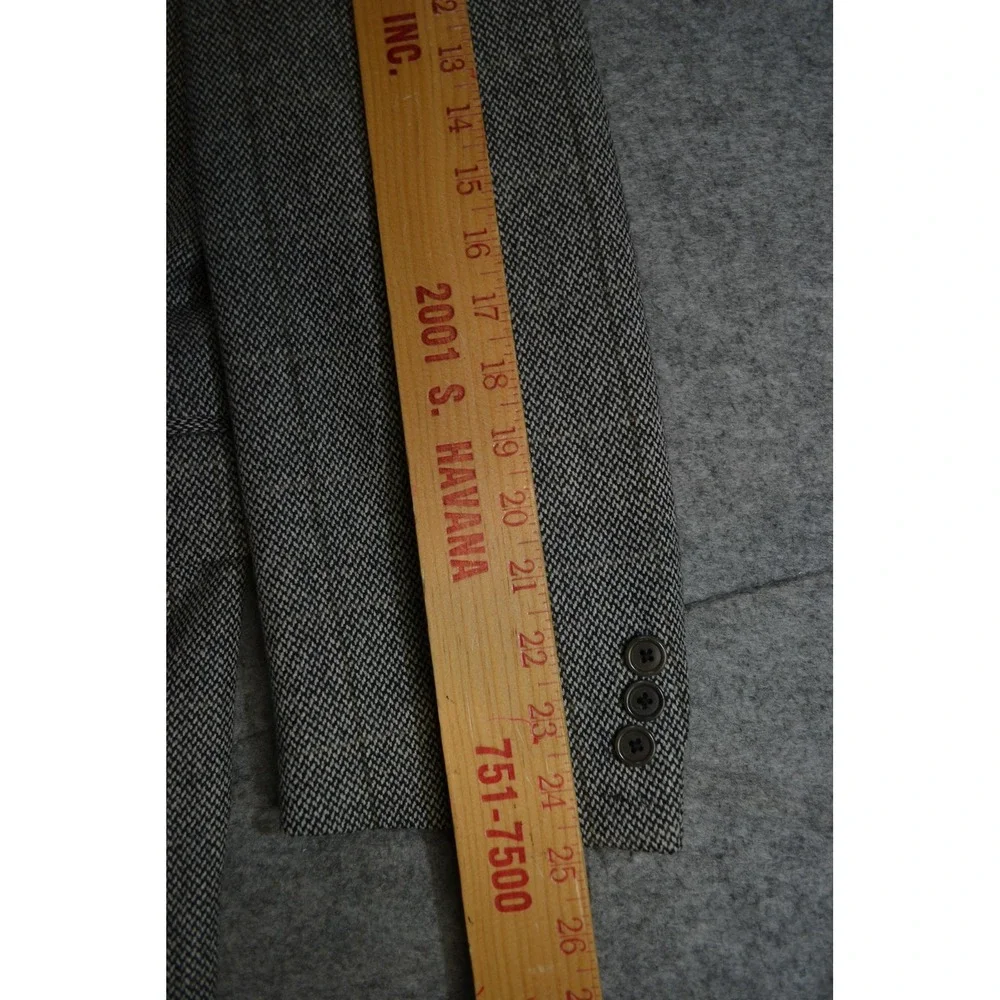 Lubiam 1911 Cashmere Mens 44L Blazer Gray Check Wool Italy Sport Coat Luxury LBM